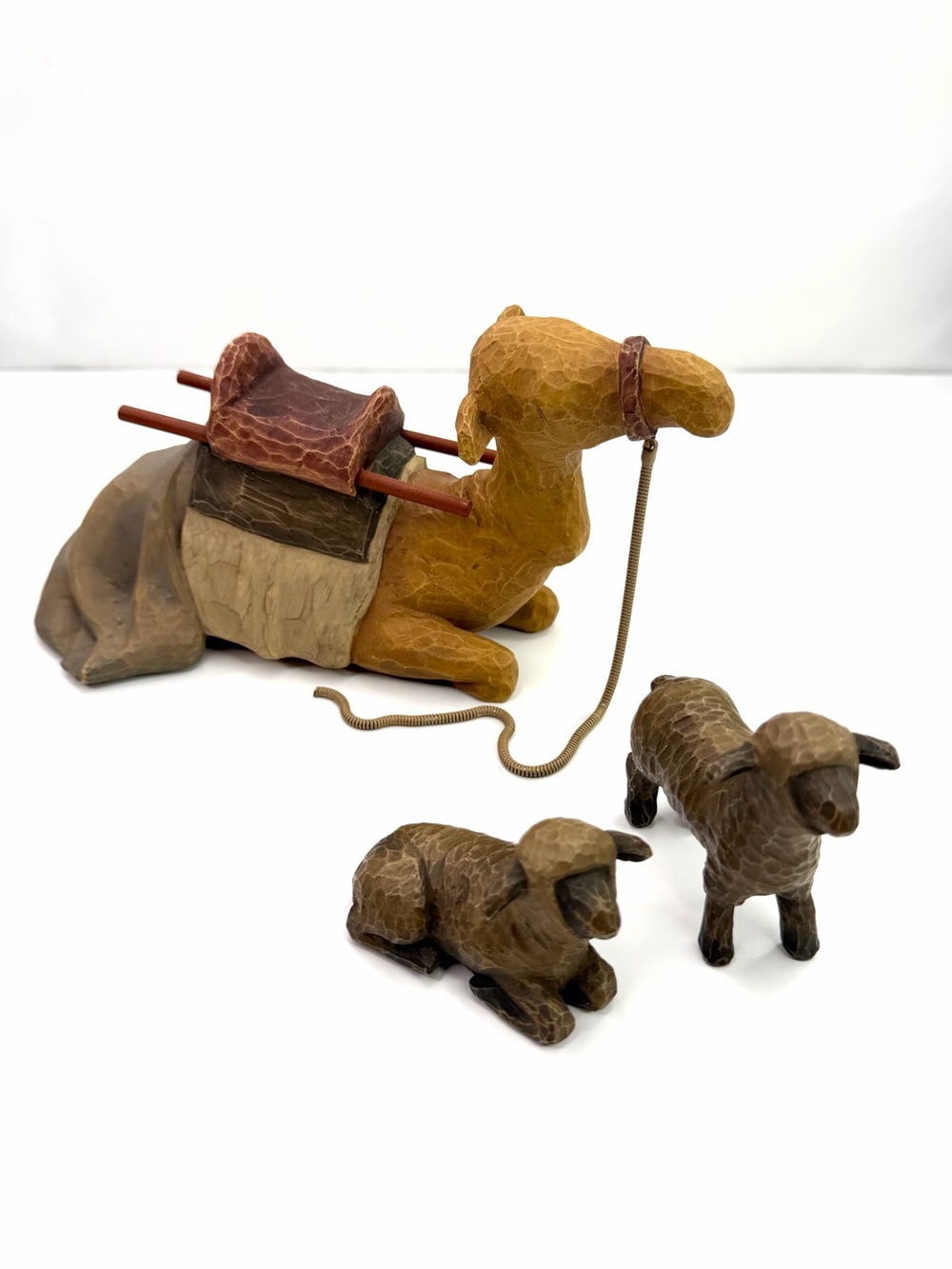 Willow Tree Nativity Stable Animals Camel and Sheep Figurine Set